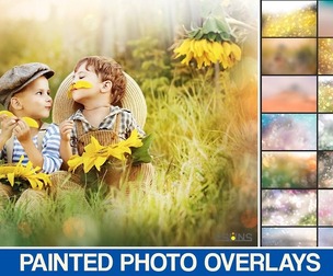 Pastel Spring Painted Photoshop Overlays