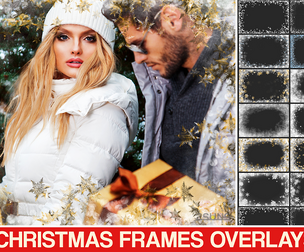 Download photo overlays snowflakes christmas