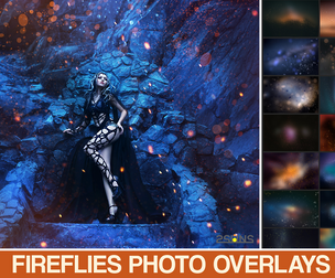 Bokeh space cosmos overlay