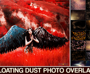 Floating space bokeh overlays