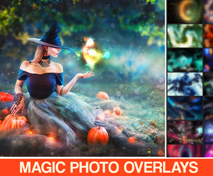 30 Magic photo overlays halloween
