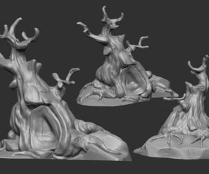 3d print tree for game stylized