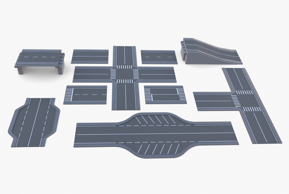 Connectable road segment pack v1