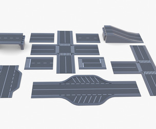 Connectable road segment pack v1