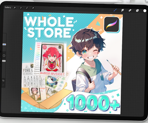 Over 1000+ Procreate Brushes by Stas