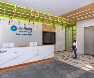 Modern Hospital & Dental Clinic Reception Interior - 3ds Max, V-Ray, Blender & More