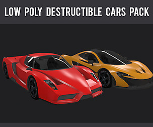 Low Poly Destructible 2Cars no. 7