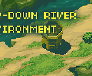 Top-Down River Environment Background