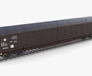 CFR Habis Sliding Door Wagon 339 Rail Car v1