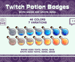 Potion Sub Badges for Twitch