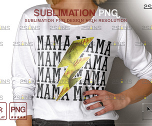 Softball PNG, Sublimation Design,  sport  Mama
