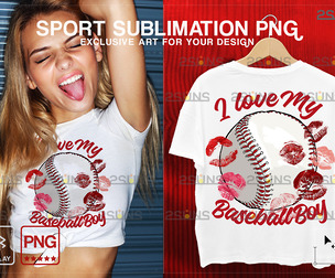 Baseball MOM PNG Sublimation Design clipart sport