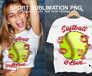 Softball MOM PNG Sublimation Design clipart sport