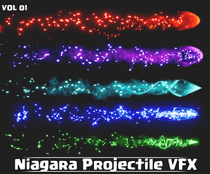 Niagara Projectiles VFX VOL01