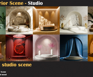 10 Mockup Background Studio For Blender - Vol2