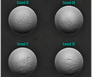Zbrush Alpha Pack - Ground (Free Sample)