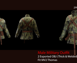 Military Outfit(VOL.01)Marvelous Project +Textures