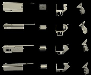 Scifi Revolver Kitbash