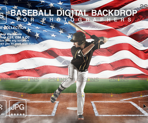 Digital Backdrop BASEBALL Sport Stadium Overlay