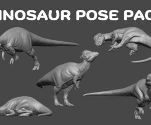 Dinosaur Pose Pack 03