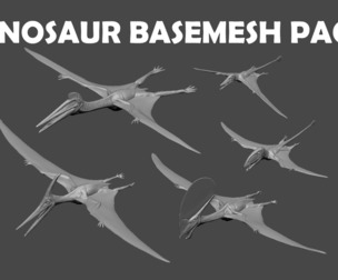 Dinosaur Basemesh Pack 01