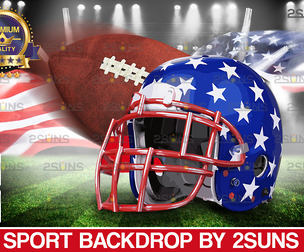 Digital Backdrop FOOTBALL Sport Stadium Overlay