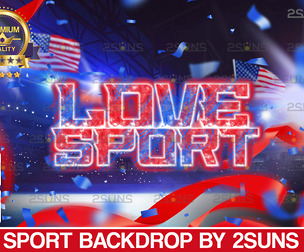 Digital Backdrop Figure Skating Stadium Overlay