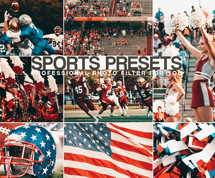 Sport lightroom presets photo filter football