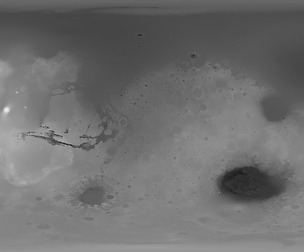 46k Mars Displacement Map