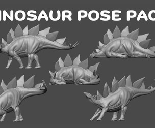 Dinosaur Pose Pack 04