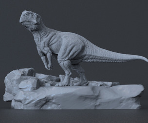 Psittacosaurus 2 - Dinosaur for 3D Printing