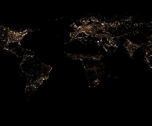 86k Earth Nightlight Map