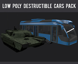 Low Poly Destructible 2Cars no. 9