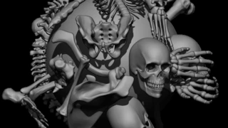 IMM Skeleton and Spine Curve Brush set Zbrush cover