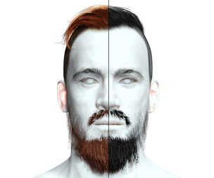 Man Under Cut Hair Style - Brard - Mustache