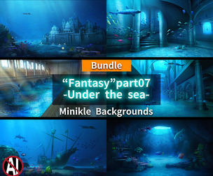 Backgrounds "Fantasy"part06 - Under the sea
