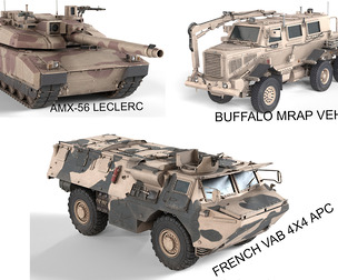 5 Military Vehicles Collection v12