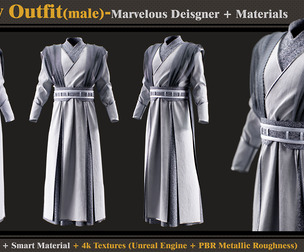 Fantasy Outfit-Models+Materials