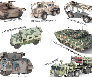 10 Military Vehicles Collection v5