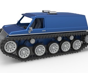 Vintage Monster tank Version 5 Scale 1:25