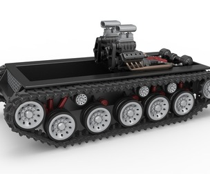 Vintage Monster tank Base Version 2 Scale 1:25