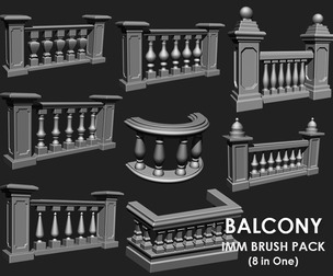 Balcony IMM\Obj Brush Pack 8 in One