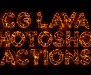 CG Lava Generator Photoshop Actions