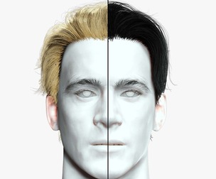 Realistic Long Male Hair