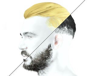 Side Part Male Hair Cut
