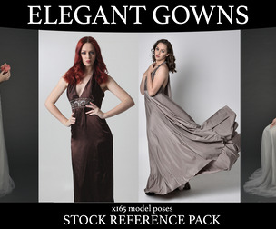 Elegant gowns - Stock Model Reference Pack