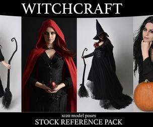 Halloween witch - Stock Model Reference Pack