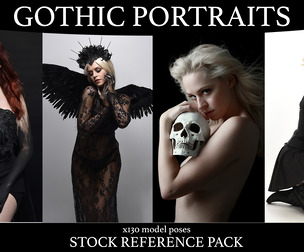 Gothic Portraits - Stock Model Reference Pack