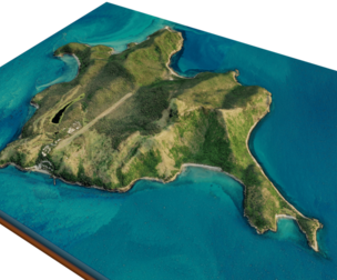 Lindeman Island 3d model terrain