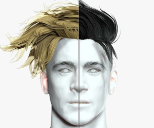 Realistic Male Hair - Taper Fade Style